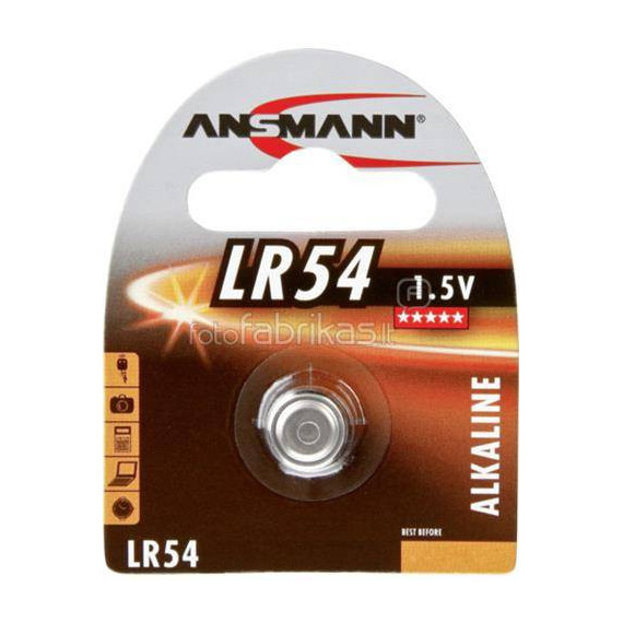 ANSMANN Pila LR54/AG10 1.5V Boton
