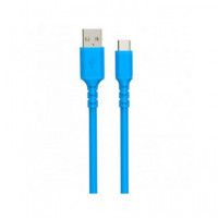 DCU Cable Datos Tipo C a USB Silicona Soft 1MTR Azul 30402075