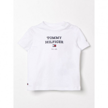 Baby Th Logo Tee S/s White  TOMMY HILFIGER