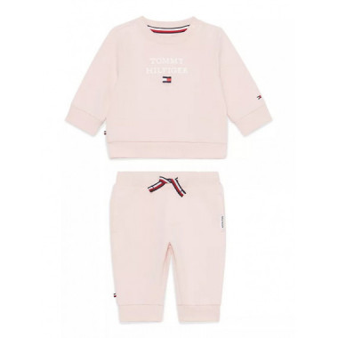 Baby Th Logo Set Whimsy Pink  TOMMY HILFIGER