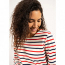 Camisetas Mujer Camisa SAINT JAMES Marinera de Rayas Minquidame Tricolor