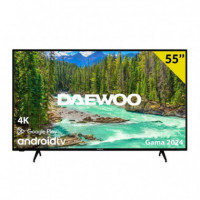 Televisor Led DAEWOO 55" 4K Uhd USB Smart TV Android Wifi BLUETOOTH Dolby