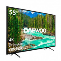 Televisor Led DAEWOO 55" 4K Uhd USB Smart TV Android Wifi BLUETOOTH Dolby