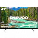 Televisor Led DAEWOO 43" 4K Uhd USB Smart TV Android Wifi BLUETOOTH Dolby