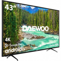 Televisor Led DAEWOO 43" 4K Uhd USB Smart TV Android Wifi BLUETOOTH Dolby