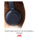 JVC Auricular con Microfono HA-S31M con Cable Jack 3.5MM Plegable Azul
