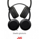 JVC Auricular con Microfono HA-S31M con Cable Jack 3.5MM Plegable Negro