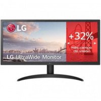 LG Monitor Ultrapanoramico 26WQ500-B 25.7 Negro HDMI / 1MS /DP/IPS/75HZ/WFHD