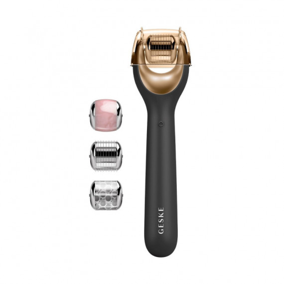 GESKE - Microneedle Face Roller | 9 In 1 | Black Gold