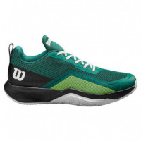 Zapatillas Wilson Rush Pro Lite Evergreen Black White  WILSON PADEL