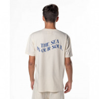 LA PAZ Camisetas Hombre Camiseta Dantas Soul Ecru