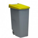 CONTENEDOR CON RUEDAS 110 LITROS AMARILLO