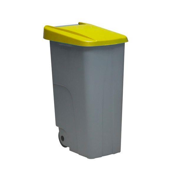 CONTENEDOR CON RUEDAS 110 LITROS AMARILLO