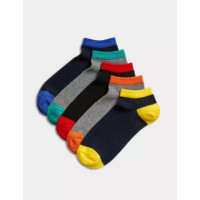 Pack de 5 Pares de Calcetines Trainers a Colores  MARKS AND SPENCER