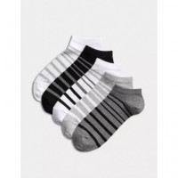 Pack de 5 Pares de Calcetines Trainers a Rayas  MARKS AND SPENCER