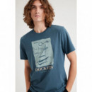 Camisetas Hombre Camiseta Dockers® City By The Bay Indian Teal Blue  DOCKERS