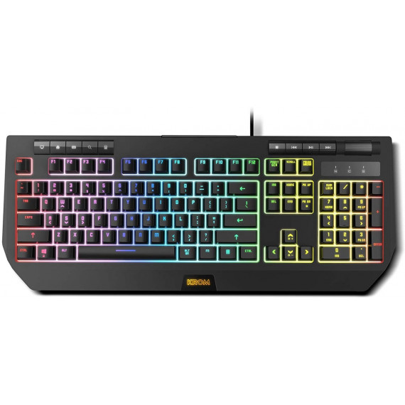 Teclado Gaming KROM Kuma Semimecánico Rgb USB