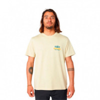 Camiseta Surf Paradise F&b Vintage Yellow  RIP CURL