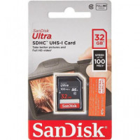 SANDISK Tarjeta Memoria Ultra Sdhc 32GB 100MB Full HD