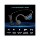 KSIX Auricular Deportivo BLUETOOTH Conducccion Osea Astro Resist Al Agua IP64 Negro BXTW12N