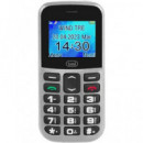 TREVI Telefono Movil Basico con Teclas Grandes MAX20 Plata