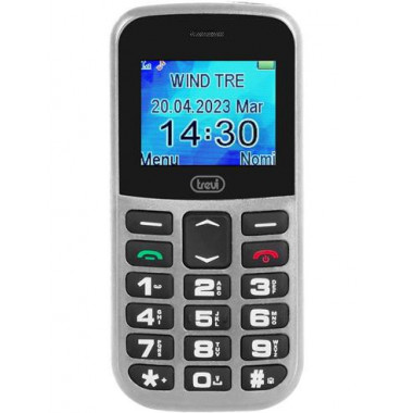 TREVI Telefono Movil Basico con Teclas Grandes MAX20 Plata