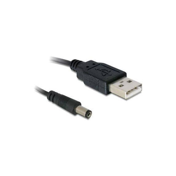 DELOCK Cable de Alimentacion Jack Dc 5.5X2.1MM a USB 1MTRS 82197