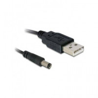 DELOCK Cable de Alimentacion Jack Dc 5.5X2.1MM a USB 1MTRS 82197