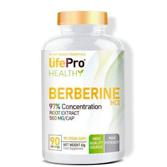 Berberine Hci 97% LIFE PRO - 90 Vegan Caps