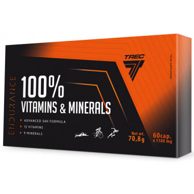 100% Vitamins & Minerals Trec Nutrition - 60 Caps  FALSE