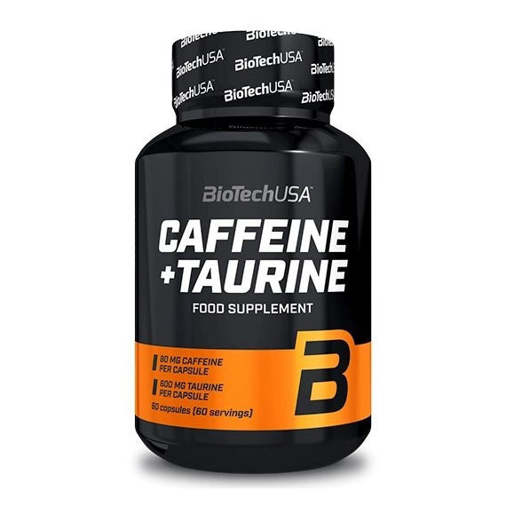 Caffeine + Taurine Biotechusa - 60 Caps  BIOTECH USA