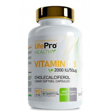 Vitamin D3 2000UI LIFE PRO - 90 Softgel