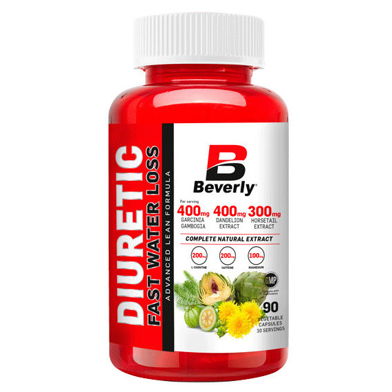 Diuretic Fast Water Loss BEVERLY Nutrition - 90 Caps