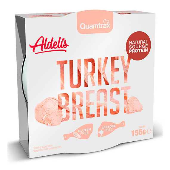 Turkey Breast Pechuga de Pavo Al Natural  QUAMTRAX - 155 Gr