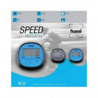 SAMI Podometro Speed Sensor Movimiento, Cuenta Pasos, Distancia Recorrida, con Cip Surtido Colores