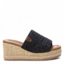 REFRESH Sandalias Negras 171753-NEGRO