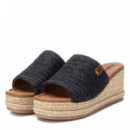 REFRESH Sandalias Negras 171753-NEGRO