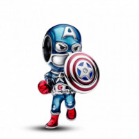 PANDORA Charm en Plata de Ley Capitan América de los Vengadores de Marvel 793129C01