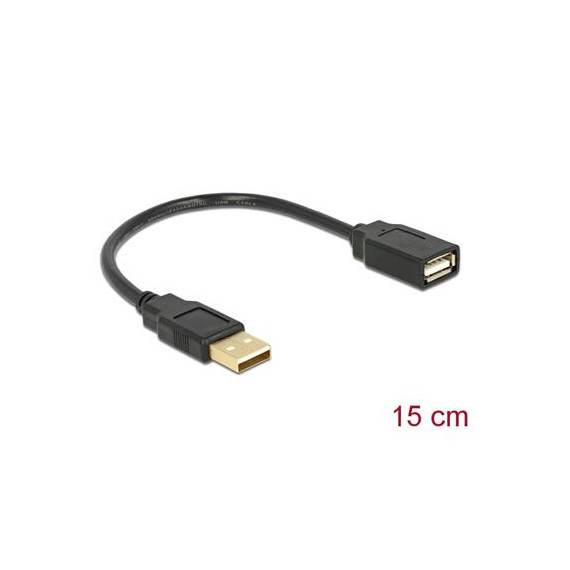 DELOCK Cable Extensor USB 2.0 M/h 15CMS 82457