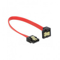 DELOCK Cable Sata 6GB/S Acodado por un Lado 20CMS Rojo 83977