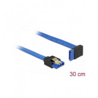 DELOCK Cable Sata 6GB/S M/h Acodado por un Lado Azul 30CMS 84996