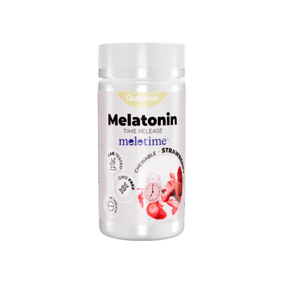 Melatonin Masticable Time Release Fresa QUAMTRAX - 90 Tabs