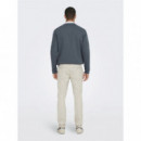 Pantalones ONLY&SONS Mark Tejido Jogger Beige Moonstruck