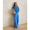 Pantalones YERSE Wide Leg Azul