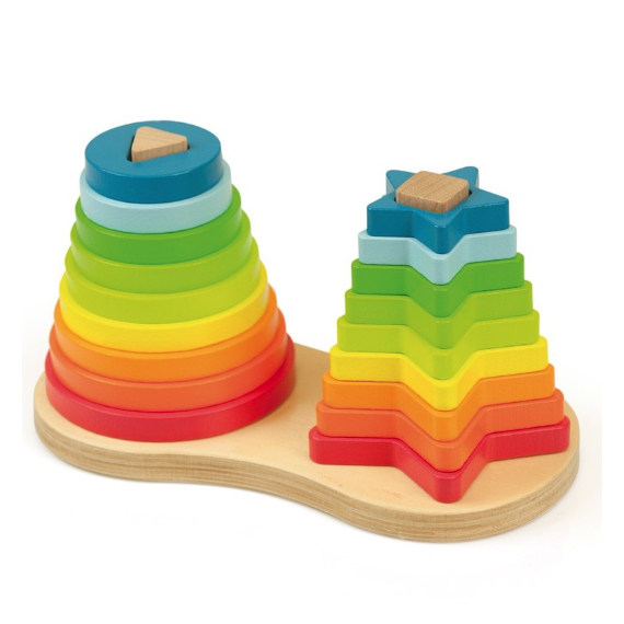 Apilable Multicolor Rainbow Stackers  ANDREU TOYS