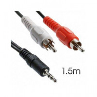 CROMAD Cable Jack 3.5MM a 2 Rca/m 1.5MTRS