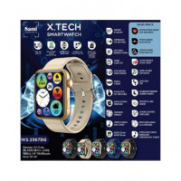 SAMI Reloj Inteligente X-tech Sueño/cardiaco/oxigeno/manos Libre WS2367BG Beige
