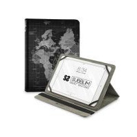 SUBBLIM Funda Tablet Trendy Case World Map Universal 10.1 Negra