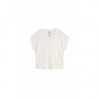 Blusas y Camisas Camiseta ECOALF de Lino Arenda Off White