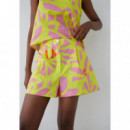 Pantalones Short DR BLOOM Star Flores Amarillo